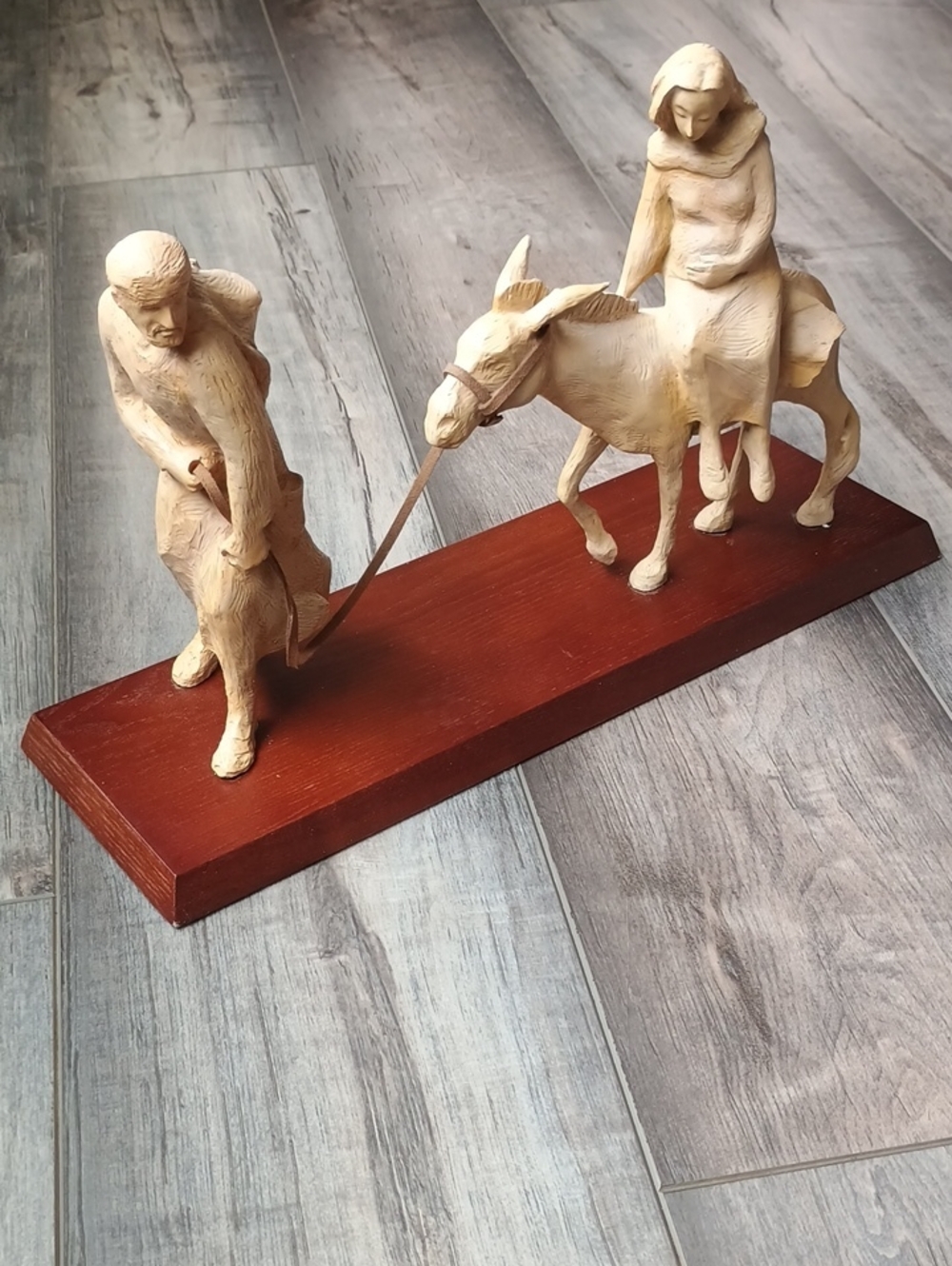 Hallmark Nativity Journey Mary & Joseph Sculpture with Wood Base